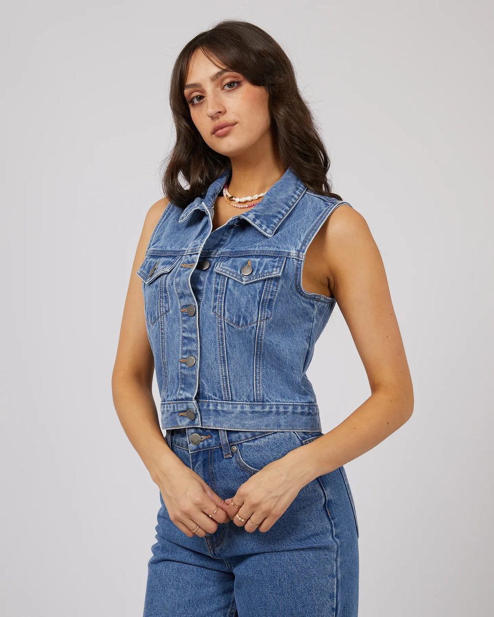 The Harper Vest- Black