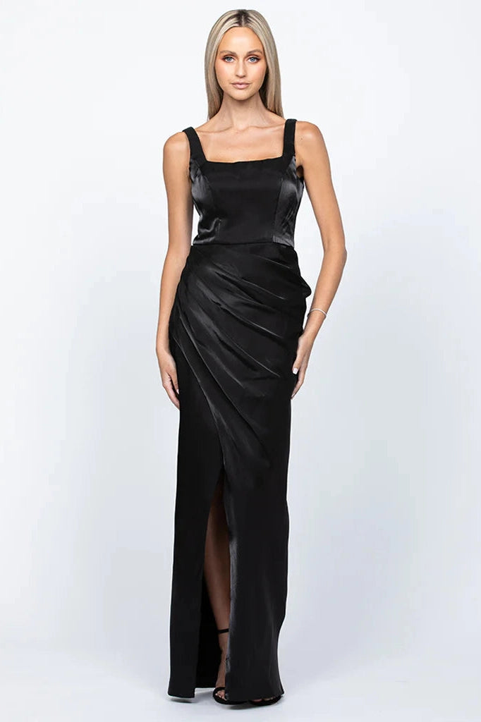 Bariano Minka Squared Neck Draped Gown – Hazard Clothing & Shoes
